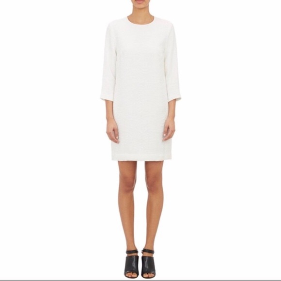 Vince Dresses & Skirts - Vince White Long Sleeved Holiday Dress